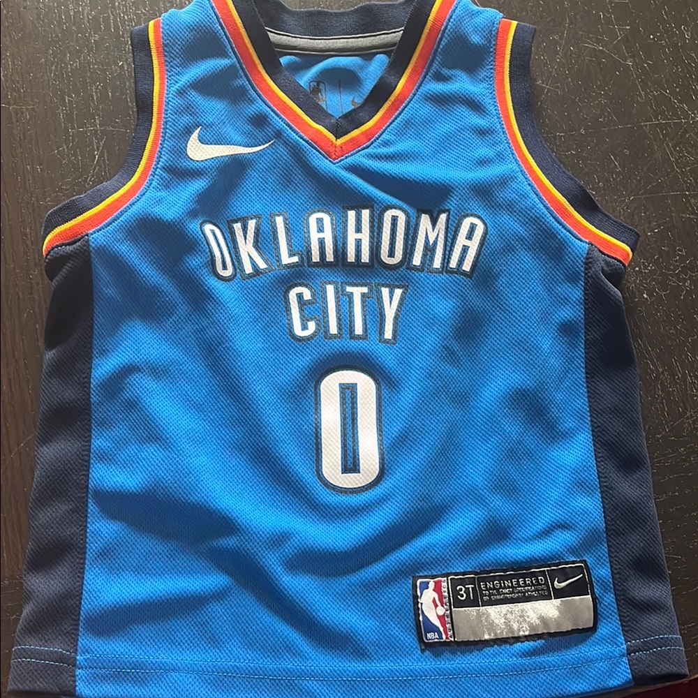 Nike Blue Oklahoma City Basketball Jersey Size 3T